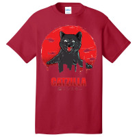 Cat Zilla Funny Cat Basic T-shirt | Artistshot