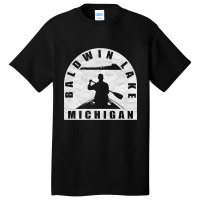 Trending Baldwin Lake Canoeing Michigan Basic T-shirt | Artistshot