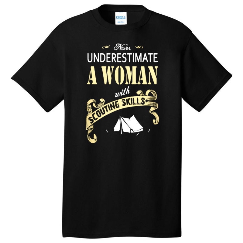 Woman With Scouting Skills Basic T-shirt | Artistshot