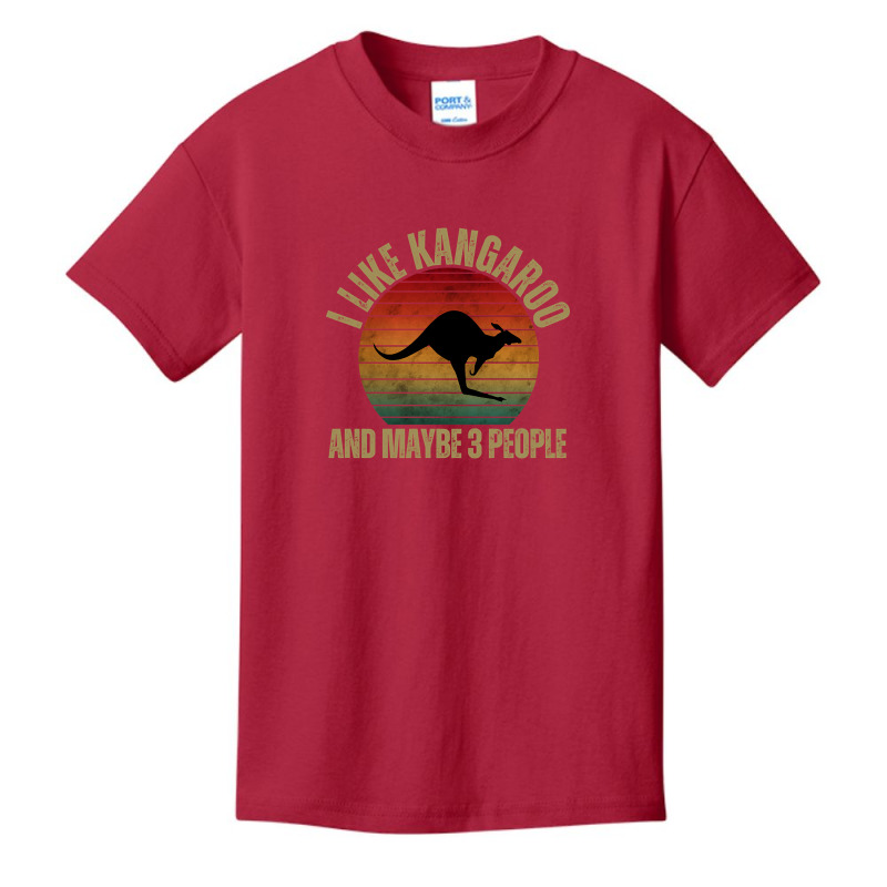 Limited Edition I Like Kangaroo And Maybe 3 People Vintage Animals Basic Youth T-shirt | Artistshot