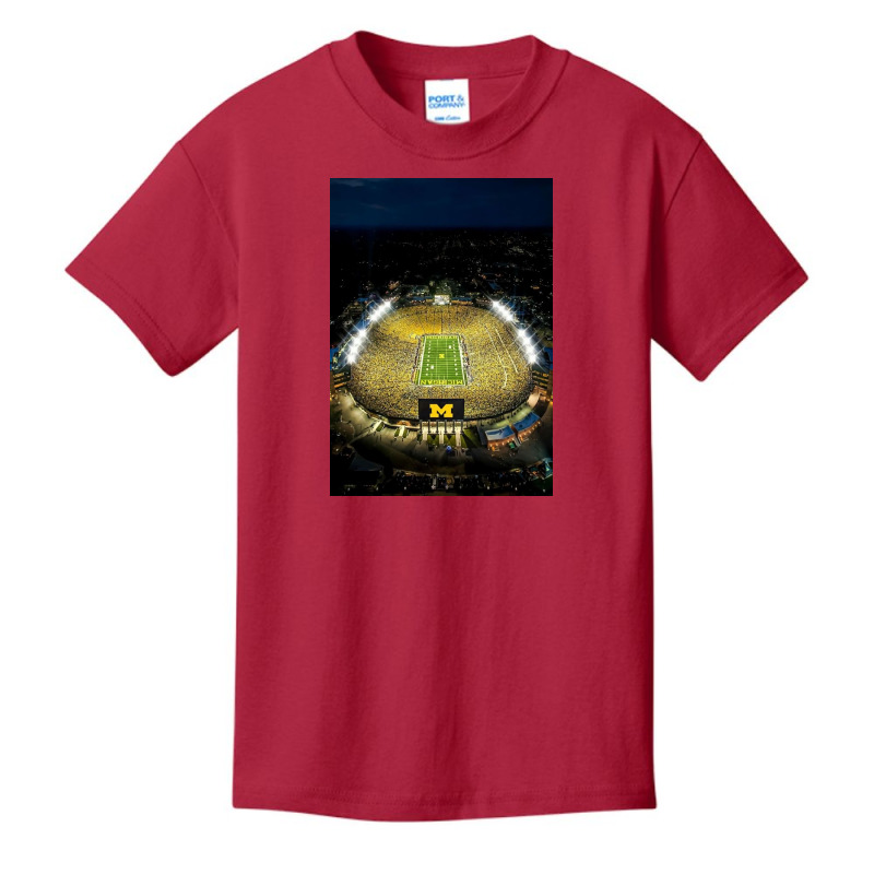 The Michigan Stadium Basic Youth T-shirt | Artistshot