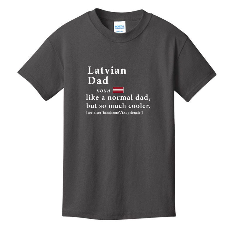 Mens Latvian Dad Definition  Fathers Day Gift Flag Basic Youth T-shirt by thuhuong | Artistshot