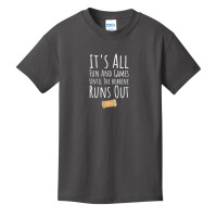 Womens Sewing It's All Fun And Games Until The Bobbin Runs Out Basic Youth T-shirt | Artistshot