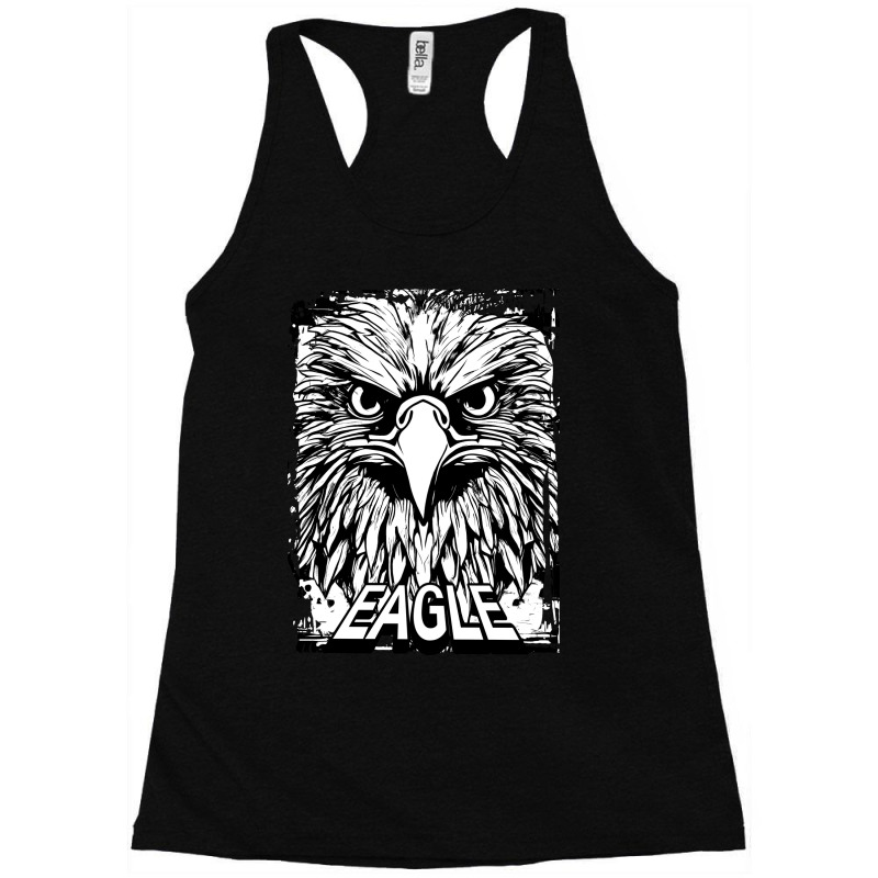 Eagle Black And White Racerback Tank by Ayyen khusna | Artistshot