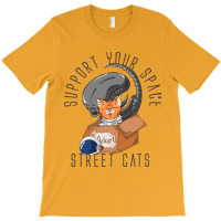 Support Your Space Street Cats T-shirt | Artistshot