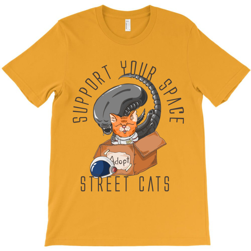 Support Your Space Street Cats T-shirt | Artistshot