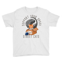 Support Your Space Street Cats Youth Tee | Artistshot