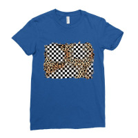 Race Leopard Background Ladies Fitted T-shirt | Artistshot