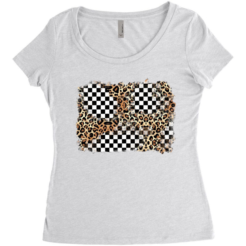 Race Leopard Background Women's Triblend Scoop T-shirt by Zillion Design Studio | Artistshot