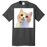 Cat Sayes Hey Poster Travel Basic T-shirt | Artistshot