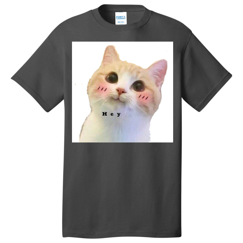 Cat Sayes Hey Poster Travel Basic T-shirt | Artistshot