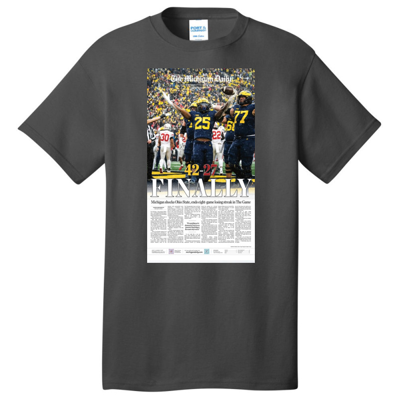 The Michigan Daily Front Cover  Gift Basic T-shirt | Artistshot