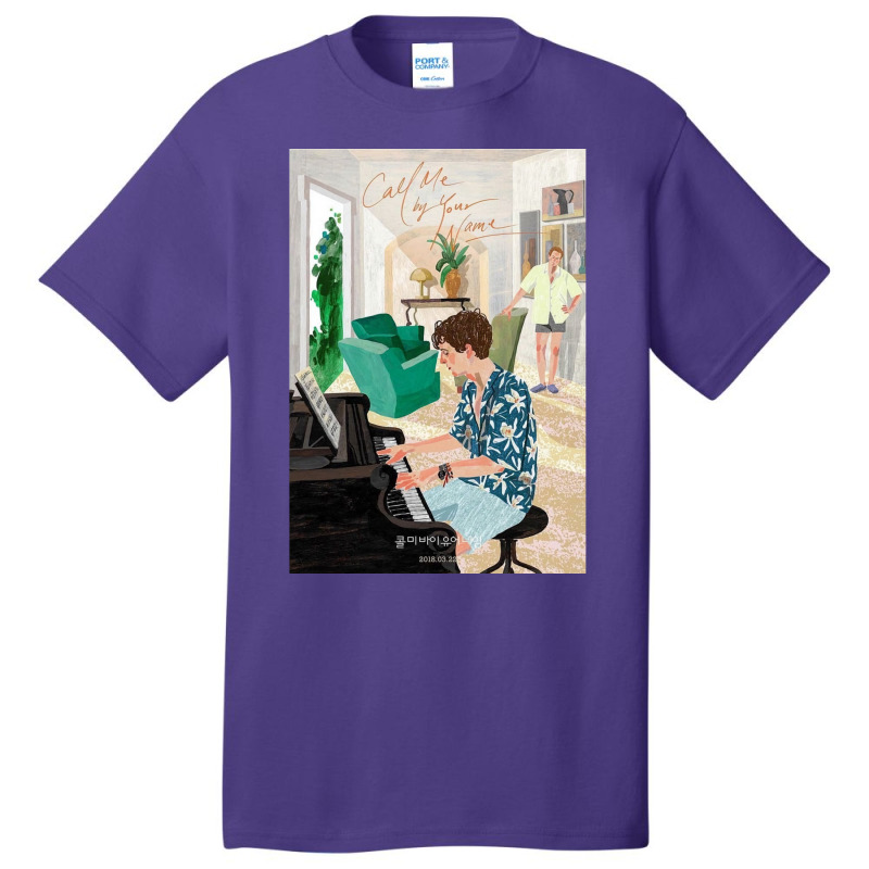 Call Me By Your Name Korean Poster Basic T-shirt by gajanbasqesu | Artistshot