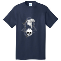 Hot Trend Crow Raven Norse Skull Viking Style For Vikings Lover Basic T-shirt | Artistshot