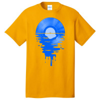 Limited Edition Cool Music Vinyl Record Retro Blue Basic T-shirt | Artistshot