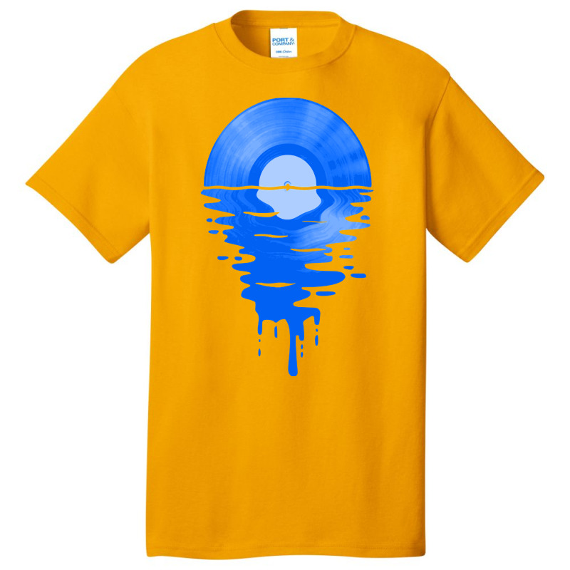 Limited Edition Cool Music Vinyl Record Retro Blue Basic T-shirt by Ledford Leslie | Artistshot