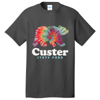 Limited Edition Custer State Park Tie Dye Bear South Dakota Basic T-shirt | Artistshot