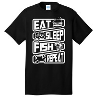 Limited Edition Eat Sleep Fish Repeat Basic T-shirt | Artistshot