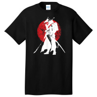 Vintage Japanese Samurai Retro Bushido Warrior Japan Sword Basic T-shirt | Artistshot