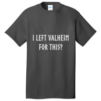 Trending I Left Valheim For This Gamer Inspired Viking Basic T-shirt | Artistshot