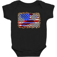 Race American Flag Baby Bodysuit | Artistshot