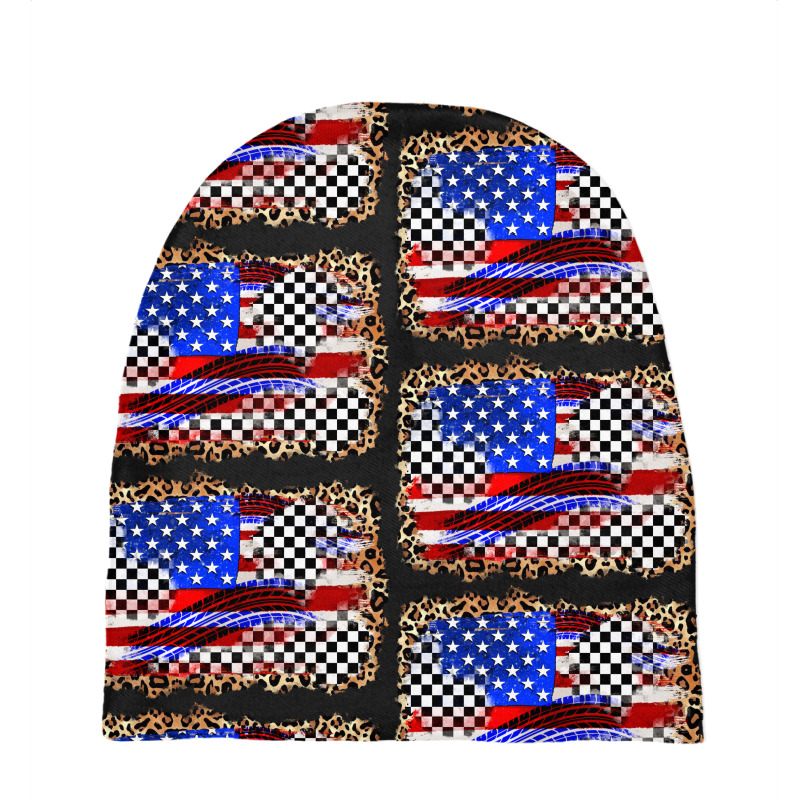 Race American Flag Baby Beanies by Zillion Design Studio | Artistshot