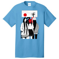 Japanese Urban Vaporwave Style Samurai Girls Basic T-shirt | Artistshot