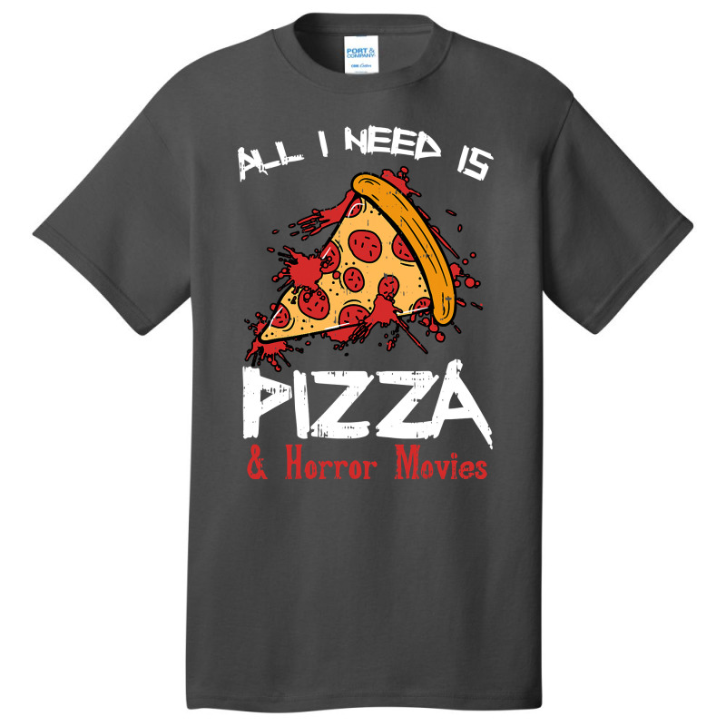 Bloody Pizza Horror Movies Costume Funny Food Halloween Gift Basic T-shirt | Artistshot