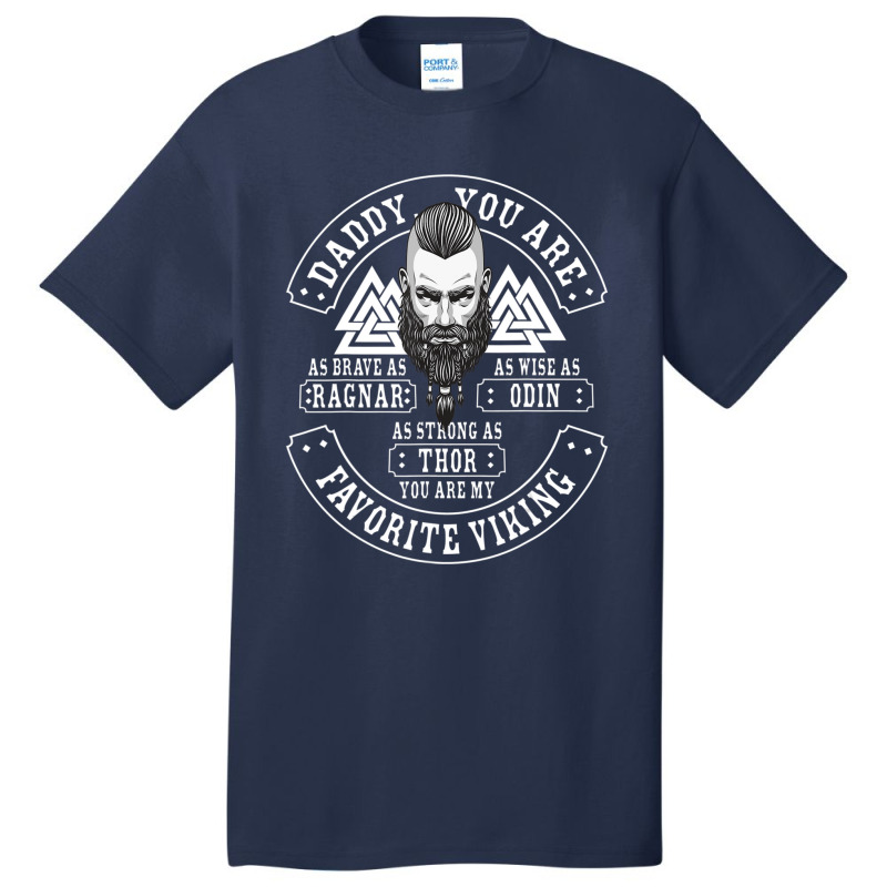 Hot Trend Mens Retro Viking Norse Mythology Dad Father's Day Viking Basic T-shirt | Artistshot