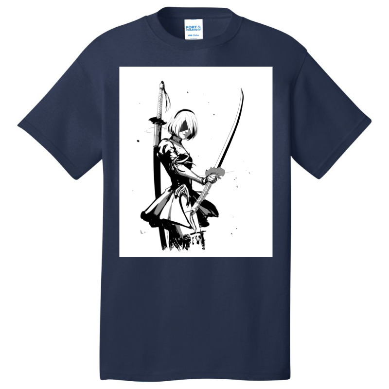 Automata Blade Graphic Tshirt Aesthetic Girl Basic T-shirt | Artistshot