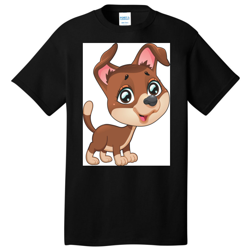 Custom Dog Shirt And Accessories Poster Girl Basic T-shirt by bebbahctinb | Artistshot