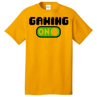 Gaming Mode On Nerd Geek Pc Controller Graphic Gamer Sayings Graphic C Basic T-shirt | Artistshot