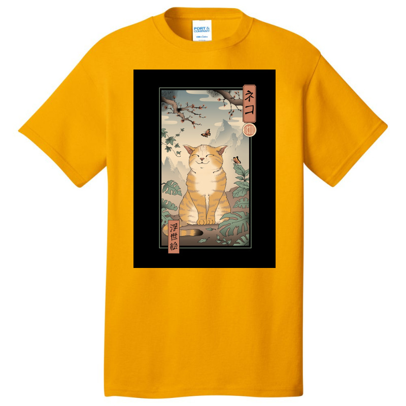 Edo Cat Poster Aesthetic Basic T-shirt | Artistshot