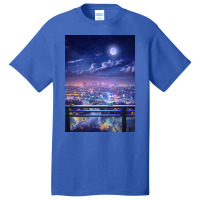 Lofi City Poster Aesthetic Basic T-shirt | Artistshot