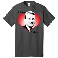 I Love Macron Fitted  Funny Nostalgia Basic T-shirt | Artistshot