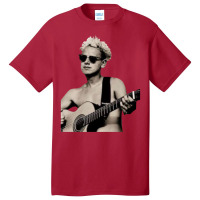 Matin Gore With A Guitar (transparent Basic T-shirt | Artistshot