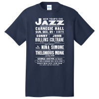 Jazz At Carnegie Hall       Vintage Jazz Poster (1) Basic T-shirt | Artistshot