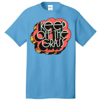 Keep Off The Grass   70s Stoner Design Basic T-shirt | Artistshot