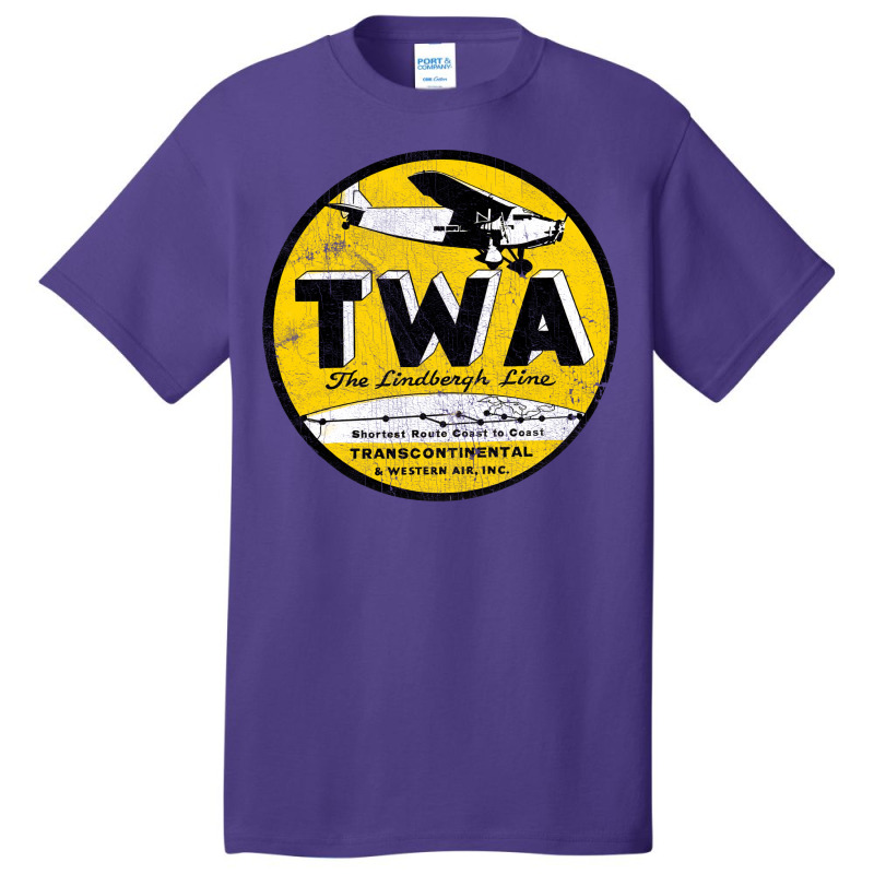 Twa The Lindbergh Line Basic T-shirt | Artistshot