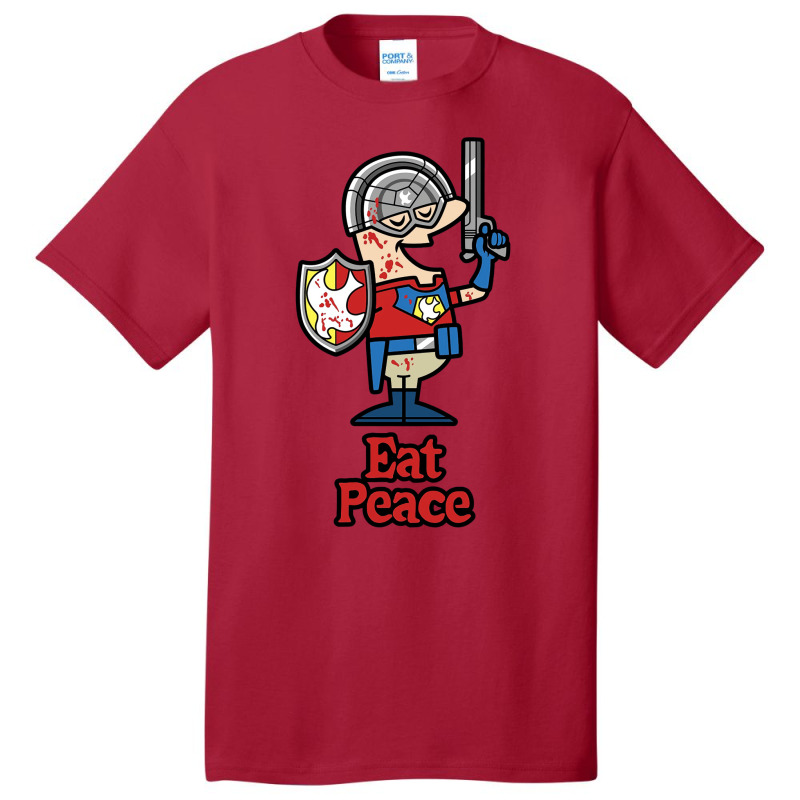 Eat Peace   Funny Peacemaker Basic T-shirt | Artistshot