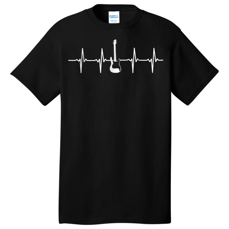 Heartbeat Electric Guitar For Guitarist Basic T-shirt | Artistshot