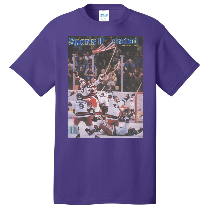 Usa Hockey, 1980 Winter Olympics Sports Illustrated Cover Basic T-shirt | Artistshot