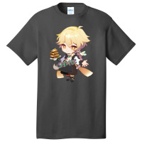 Genshin Impact Cute Smile Basic T-shirt | Artistshot