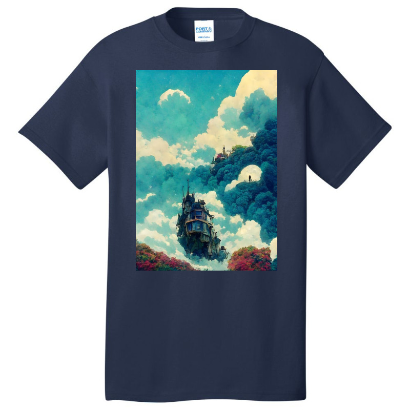 Moving Castle Basic T-shirt by robertgayt | Artistshot