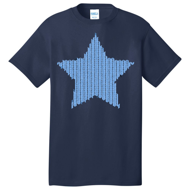 Knitted Blue Star Kids Pullover Humor Basic T-shirt by orriabijli6 | Artistshot