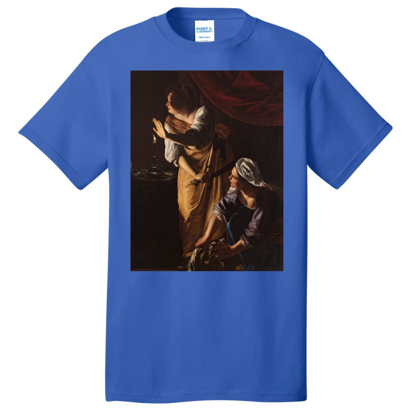 Artemisia Gentileschi   Judith And Her Maidservant With The Head Of Ho Basic T-shirt by apsnermutume | Artistshot