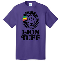 Lion Tuff Stk Blk Kids Pullover Blue Basic T-shirt | Artistshot