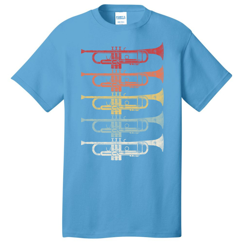 Vintage Retro 70s Trumpet Hoodie For Trumpeters Basic T-shirt | Artistshot