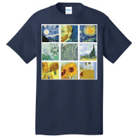 Vincent Van Gogh Painting Grid Basic T-shirt | Artistshot