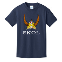 Hot Trend Skol Viking Helmet Nordic Horned Helmet Norse Mythology Basic Youth T-shirt | Artistshot